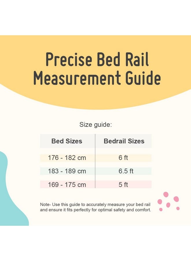 Safe-O-Kid ® Barricade Designer Bed Rail Guard With 1 Year Warranty, Pink (6Ft/183Cm) Pack Of 1  - Image 4