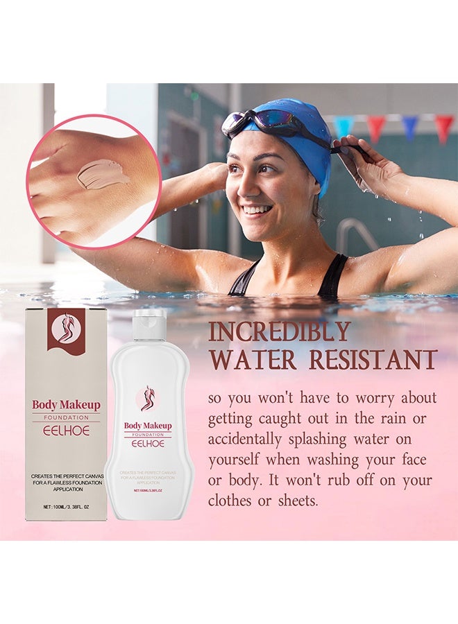EELHOE Body Makeup Foundation-Coverage Perfector Tatoo Concealer Waterproof Covering Body Tattoo Scars 100ml - Image 3