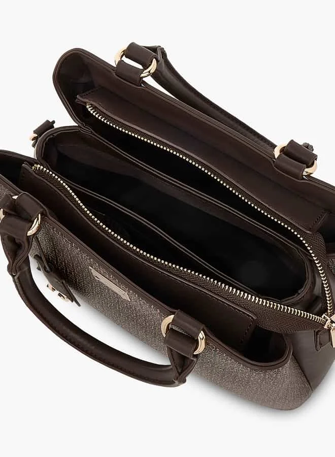 فلورا بيلا من شو إكسبرس Women Solid Tote Bag with Zip Closure and Detachable Strap