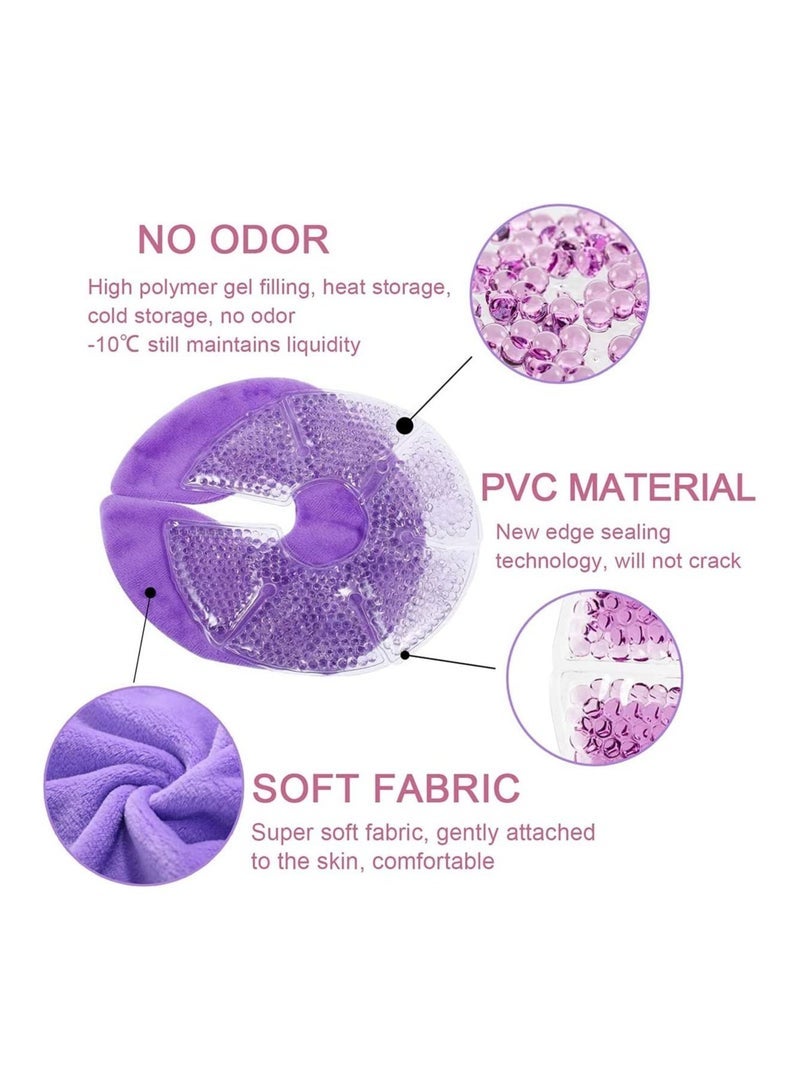 DOOKOO Breast Therapy Pads, Hot Cold Breastfeeding Gel Pads, Breastfeeding Essentials and Postpartum Recovery, Engorgement, Microwavable - Image 3