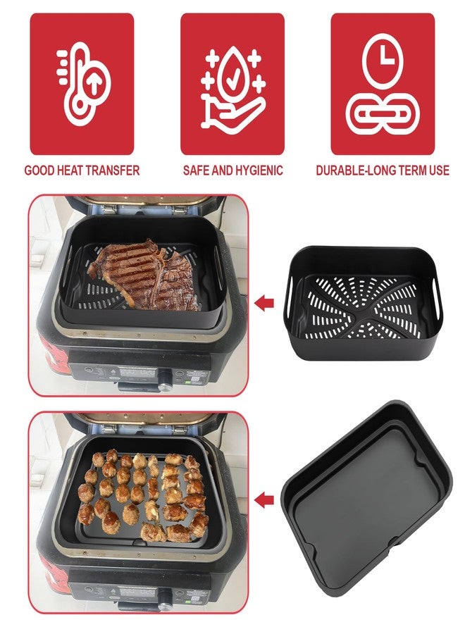 GLOWYE Cooking Pot and Combo Crisper Basket for Ninja Foodi FG551 DG551 DG651 - Image 5
