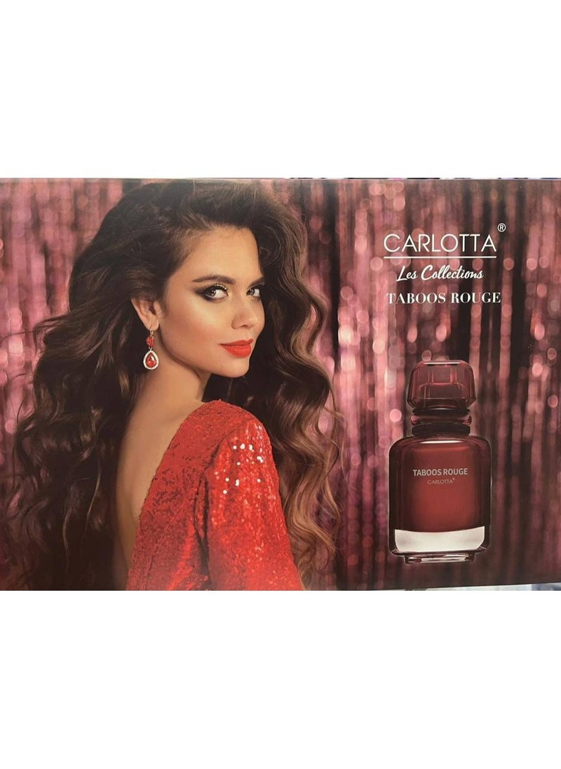 Carlotta Tabos Rouge Perfume Set for Women Perfume + Lotion + Body Mist + Small Sample + Shower Gel by Carlotta  - Image 1