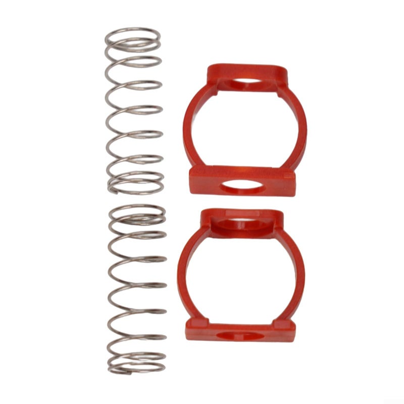 Yellow Bicycle Hinge Clamp Spring Buckle Pair For Folding Bike Frame Upgrade Stainless Steel Plastic - Image 2