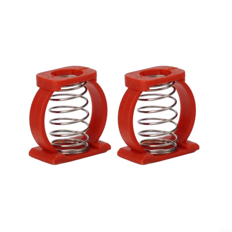 Yellow Bicycle Hinge Clamp Spring Buckle Pair For Folding Bike Frame Upgrade Stainless Steel Plastic - Image 3