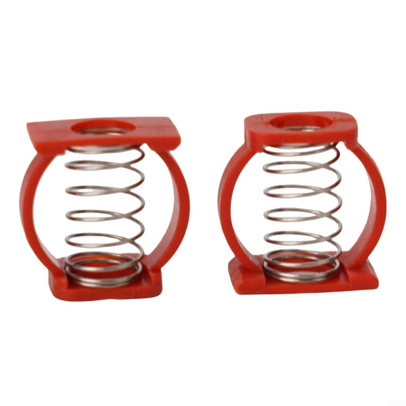 Yellow Bicycle Hinge Clamp Spring Buckle Pair For Folding Bike Frame Upgrade Stainless Steel Plastic - Image 4
