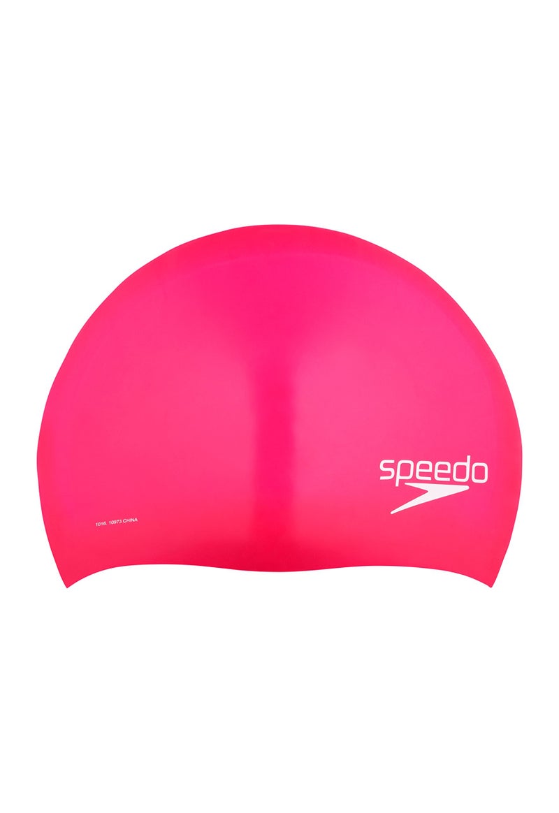 speedo قبعة سباحة سيليكون للبالغين من سبيدو للجنسين للشعر الطويل - Image 1