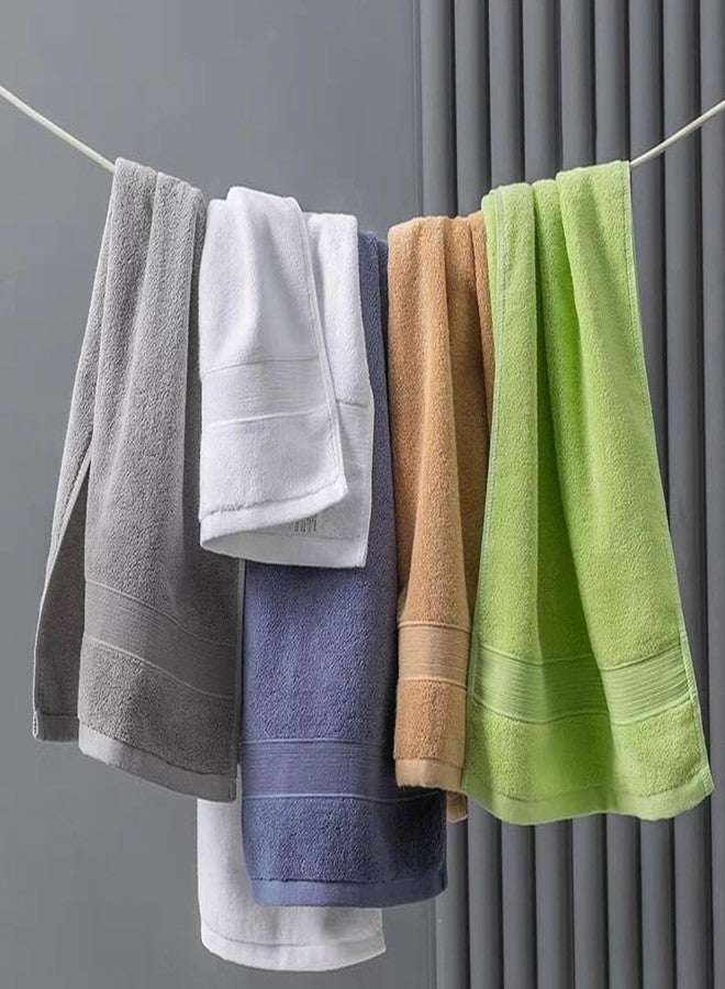 JININQ 2 Piece 100% Cotton Soft Hand Towels 13.4" x 29.5",Premium Face Towels Set for Bathroom,Gym,Home (Yellow) - Image 4