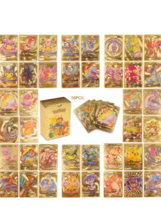 SCIENISH 55 PCS TCG Deck Box Gold Foil Card Assorted Cards - pzsku/Z8D0420CDC4BC343475BFZ/45/_/1708228841/ed27a39a-a9ec-40c6-bb0b-ddc0035dcab1
