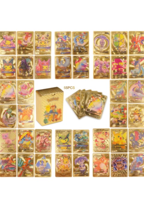 SCIENISH 55 PCS TCG Deck Box Gold Foil Card Assorted Cards