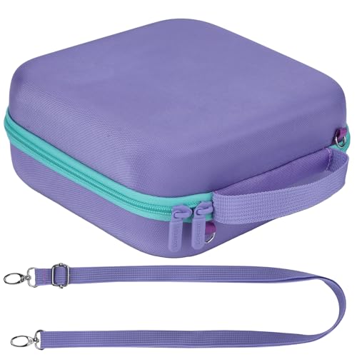 Lebakort Storage Case Compatible with Yoto Mini Kids Audio Music Player & Yoto Headphones Children Speaker Plays Audiobook Cards Radio (Purple + Teal Case) - Image 5