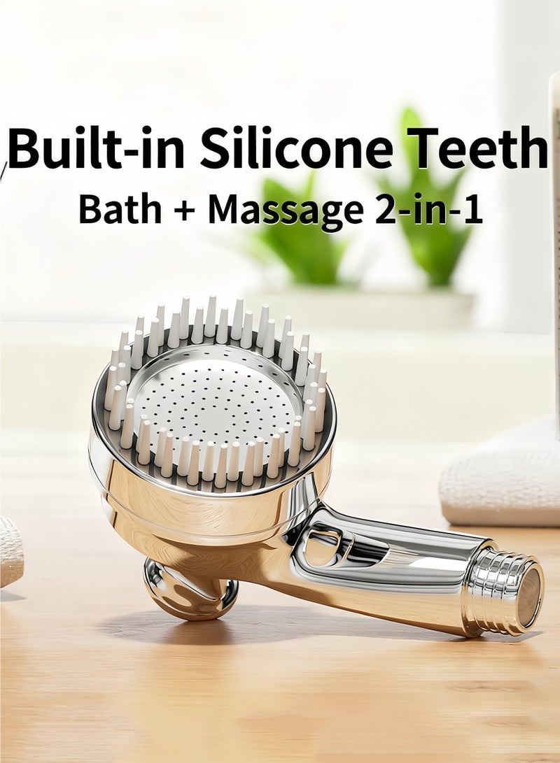 رأس دش للحيوانات الأليفة، رأس دش يدوي قابل للتعديل، رأس دش لكراسي الصالونات والمنتجعات الصحية مع فرشاة ميريديان - Image 3