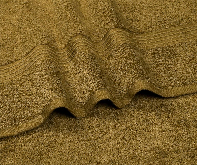 بليس كاسا مجموعة مناشف الحمام (4 قطع، 70 × 140 سم) - 600 GSM قطن ممشط 100% سريع الجفاف عالي الامتصاص مناشف حمام سميكة - جودة ناعمة كالفنادق للحمام والسبا (بيج، مجموعة مناشف حمام 4 قطع) - Image 5