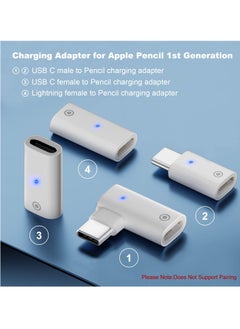Y&D Charging Adapter Compatible with Apple Pencil 1st Generation, Light USB C Male to Gen Adapter, Female Charger Connector, Four Schemes (4 Pack)  - Image 5