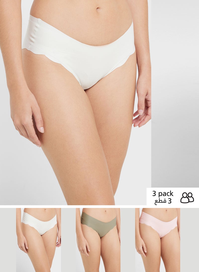 جينجر ٣ قطع سراويل داخلية بيكيني مزينة بالدانتيل - Image 1