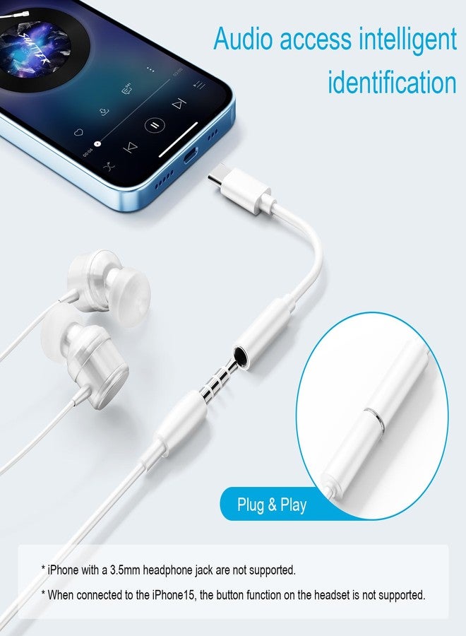 محول YGKSAA من النوع USB-C إلى مقبس سماعة رأس أنثى 3.5 ملم، كابل دونجل صوتي من النوع USB-C إلى AUX، متوافق مع Samsung S20/S20+/S20 Ultra وPixel 4/+ 4XL والمزيد من أجهزة USB-C - Image 5