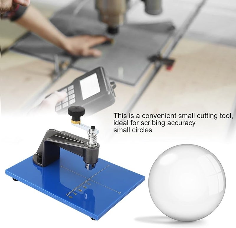 Professional Glass Circle Cutter Tool with 2 Accessories for Scribing Small Circles - Image 3