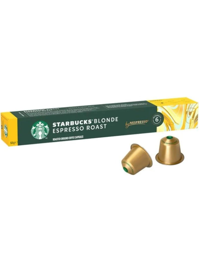 Starbucks NESPRESSO Blonde Espresso Roast by Nespresso 10 Capsules, 53g - Image 3