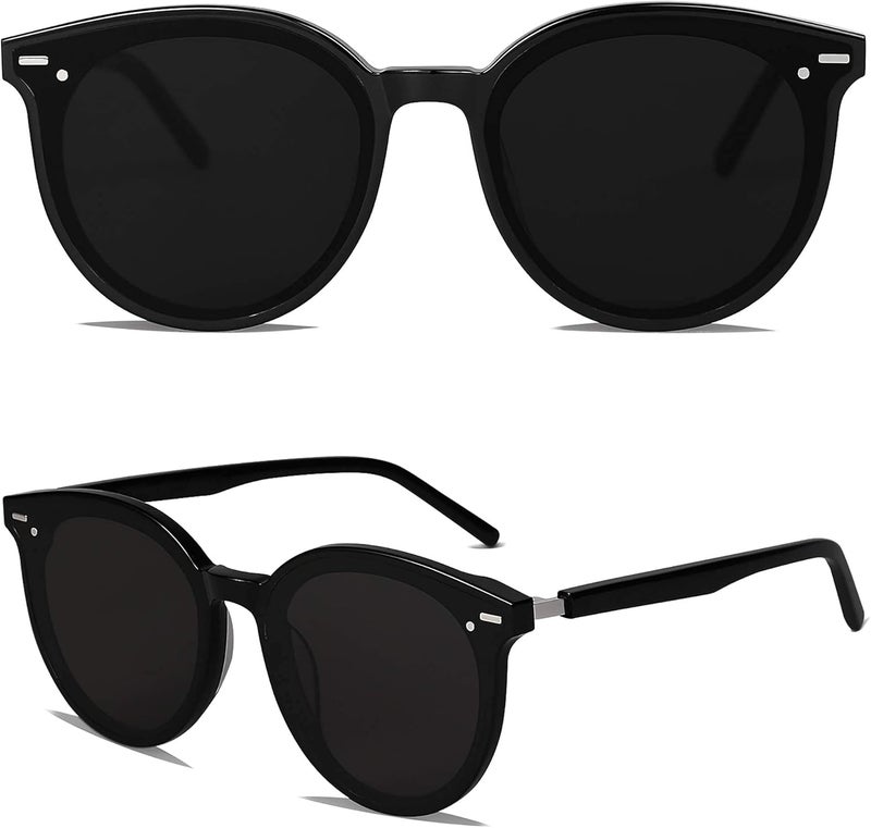 Sojos Sunglasses Womens Trendy 2025 Classic Round Retro Vintage Shades Large Frame Sunnies SJ2067 - Image 3
