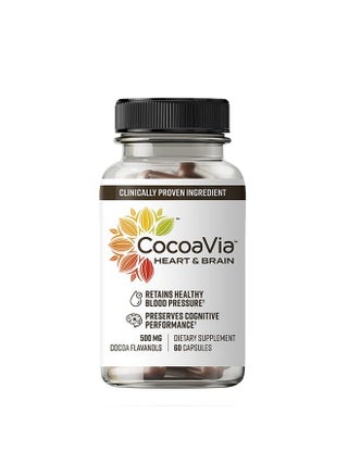 CocoaVia Heart & Brain Supplement, 30 Day, Cocoa Flavanol Extract, Memory & Circulation Booster, Nitric Oxide, Boost Oxygen & Energy, Plant Based, Gluten Free, Vegan, 60 Capsules - pzsku/Z8D049A5878BF642B7359Z/45/1747744048/dd92e6a3-3d16-498c-b168-586a92b66fed