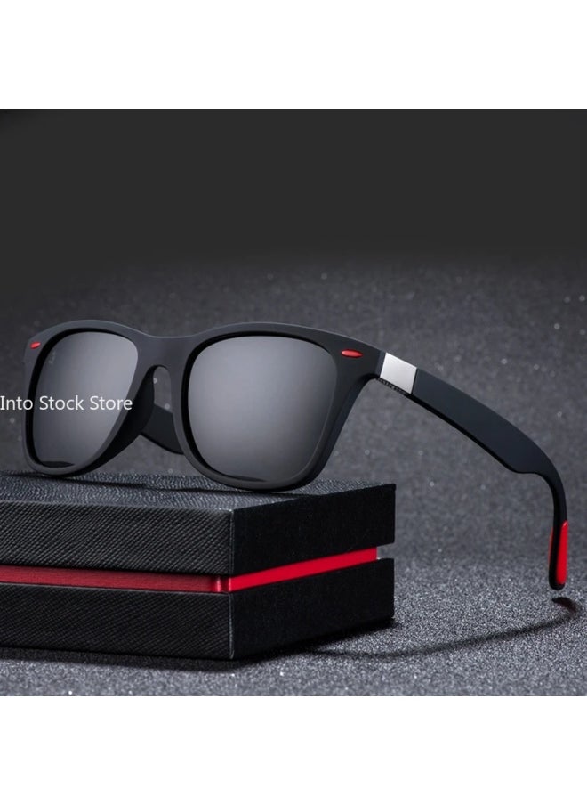 Generic - Classic Polarized Sunglasses Men Women Brand Design Driving Square Frame Sun Glasses Male Goggle UV400 Gafas De Sol-Lenses Color:LSY - Image 1