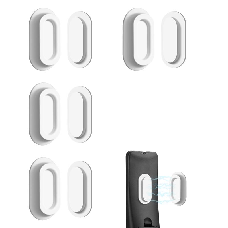 Aecsze 4 Pack Strong Magnetic Remote Control Holder, Self-Adhesive Silicone Remote Holder Wall Mount for TV, Fan, Air Conditioner Remote Control - Image 1