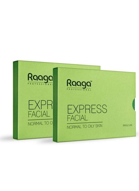 Express Facial Kit (6 Step Process) Rejuvenates And Revitalises Skin, Improves Skin Texture | Normal To Oily Skin | Buy 1 Get 1 (35G X 2)