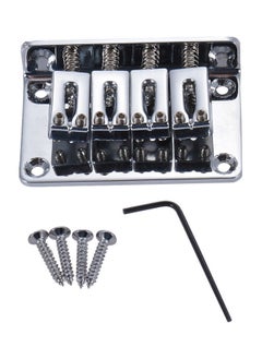 4 String Fixed Hard-tail Bridge Set with Wrench For Electric Guitar