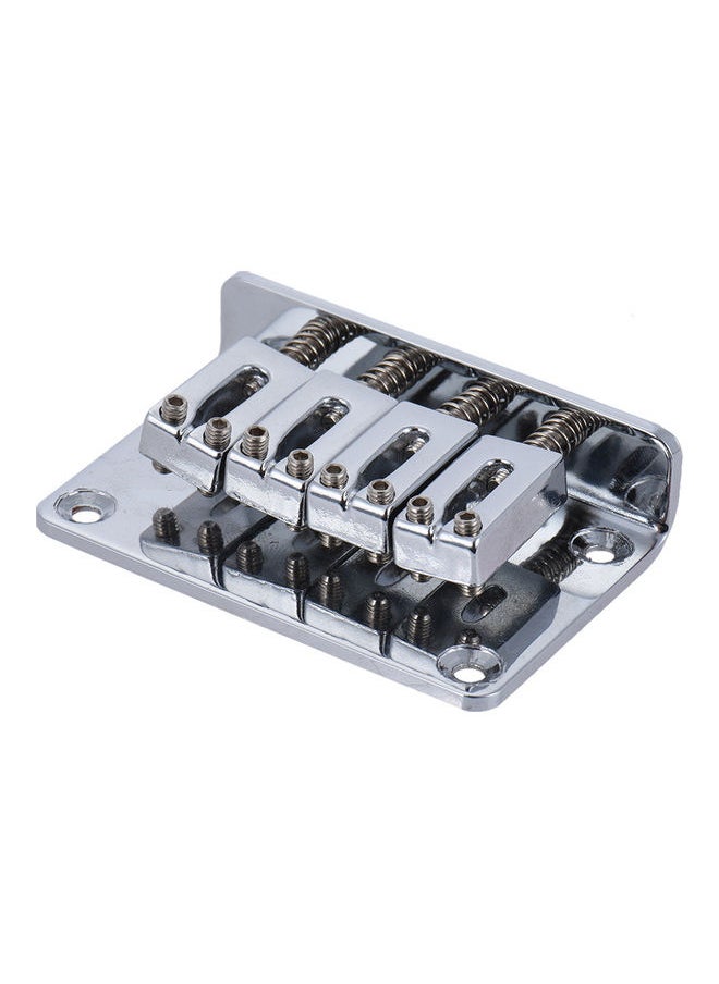 NIBEMINENT - 4 String Fixed Hard-tail Bridge Set with Wrench For Electric Guitar - Image 1