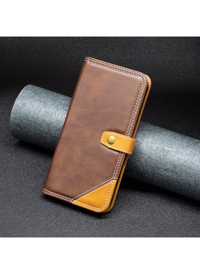 S-TOP Case For Samsung Galaxy A42 Color Matching Double Sewing Thread Leather Phone Case - Image 5