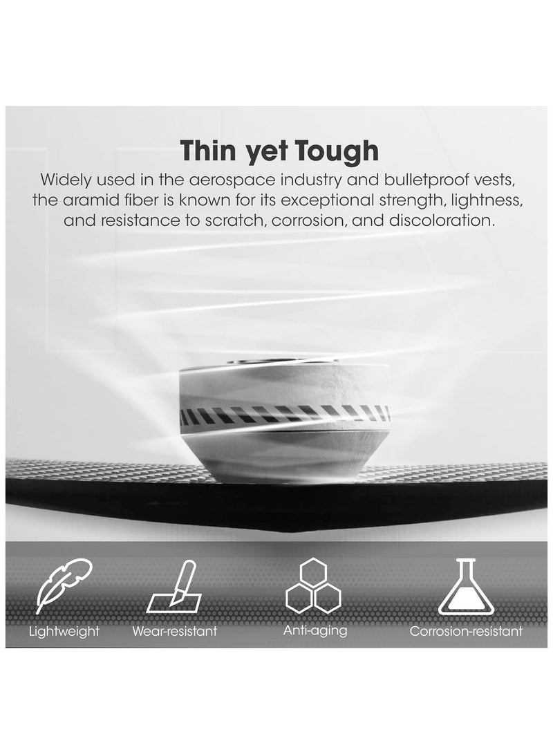 Case for Samsung Galaxy S24 Plus with MagSafe, Slim & Light Minimalist Style Protective Cover, 600D Aramid Fiber Made, Carbon Fiber Texture, Black/Grey - Image 2