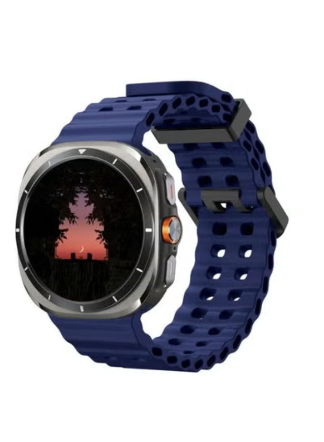 JAJEEK Samsung Galaxy Watch 7 Ultra Replacement Watch Strap 47mm – Soft Silicone Adjustable Sport Band – Sweatproof, Waterproof, Skin-Friendly Wristband for Galaxy Watch 7 Ultra – Durable, Lightweight, Comfortable Fit for Men and Women – Easy Installation - Image 1