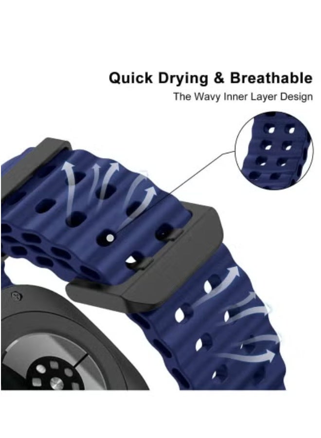 JAJEEK Samsung Galaxy Watch 7 Ultra Replacement Watch Strap 47mm – Soft Silicone Adjustable Sport Band – Sweatproof, Waterproof, Skin-Friendly Wristband for Galaxy Watch 7 Ultra – Durable, Lightweight, Comfortable Fit for Men and Women – Easy Installation - Image 3