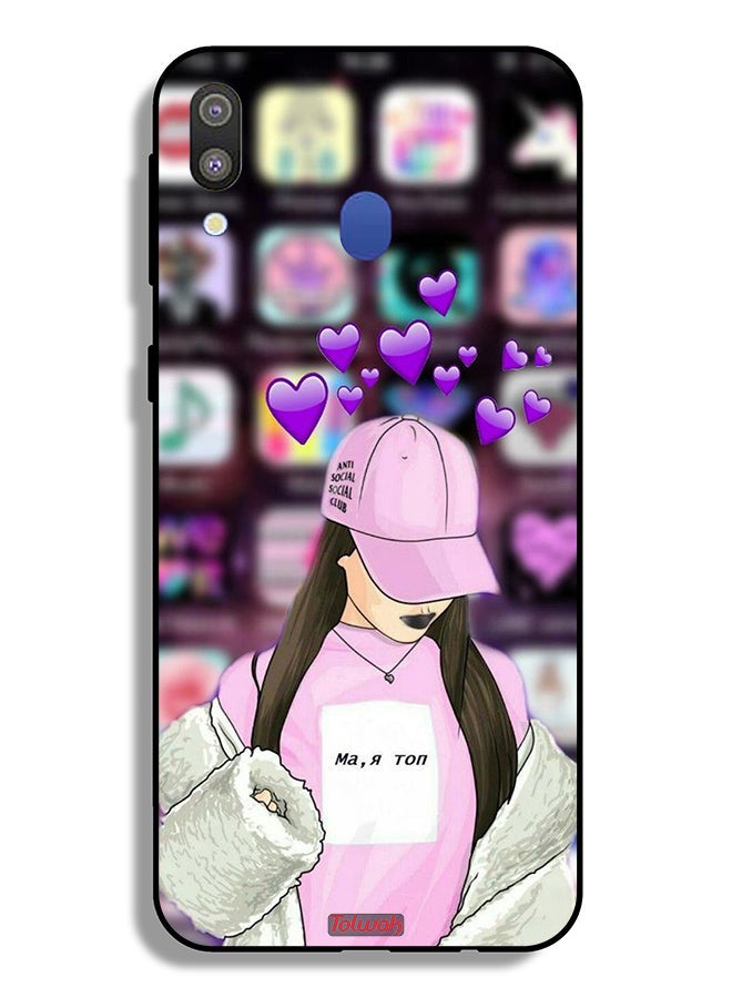 Tolwak Samsung Galaxy M20 Protective Case Cover Anti Social Club - Image 2