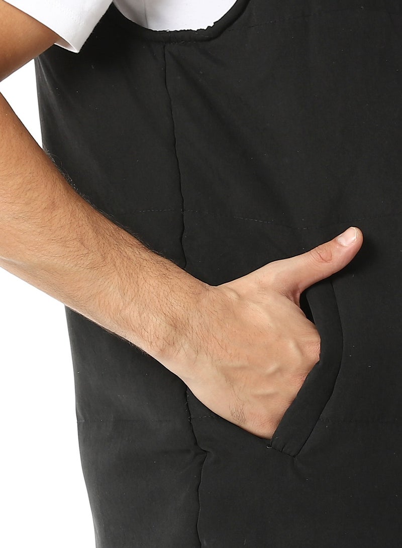 Andora Basic Turtle Neck Bomber Vest - Image 4