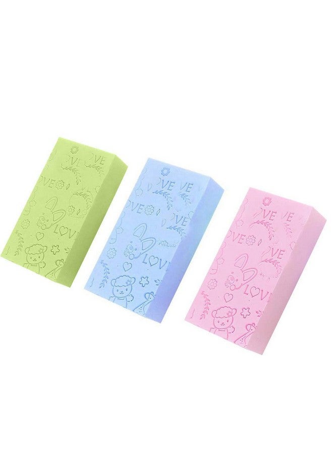 Roktry Body Shower Sponge Exfoliating Bath Sponge,Soft Exfoliator Dead Skin Remover for Adult Baby Pregnant women (Pack of 2,Multi) - Image 1