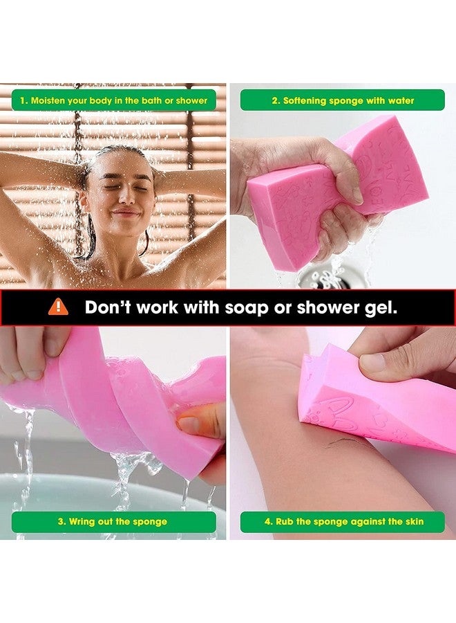 Roktry Body Shower Sponge Exfoliating Bath Sponge,Soft Exfoliator Dead Skin Remover for Adult Baby Pregnant women (Pack of 2,Multi) - Image 4
