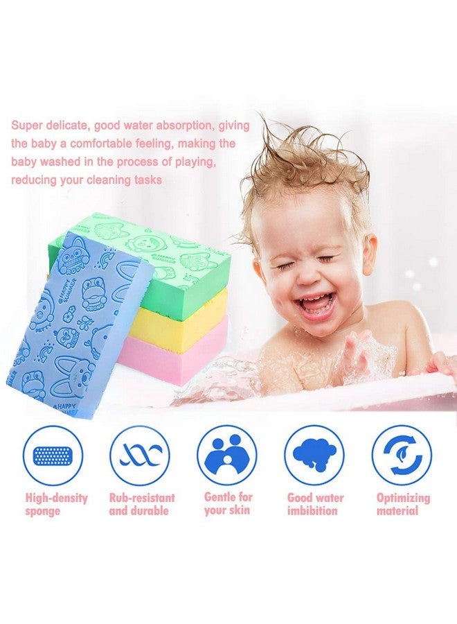 Roktry Body Shower Sponge Exfoliating Bath Sponge,Soft Exfoliator Dead Skin Remover for Adult Baby Pregnant women (Pack of 2,Multi) - Image 5