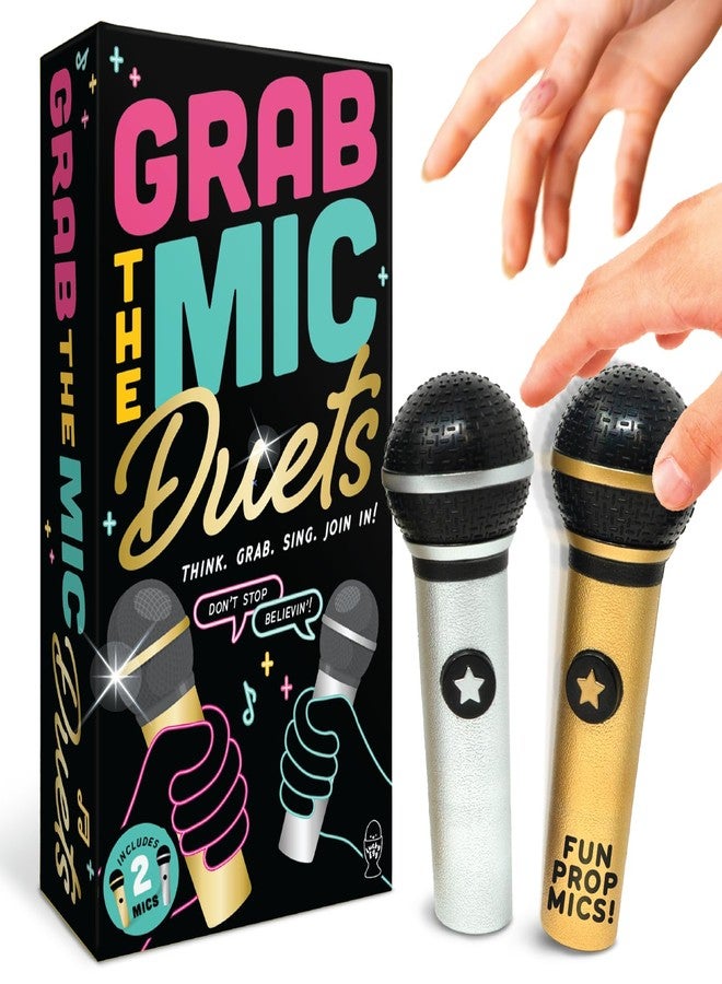 Lucky Egg Grab The Mic Duets - Karaoke Party Game For Bad Singers, Family Fun - Image 1