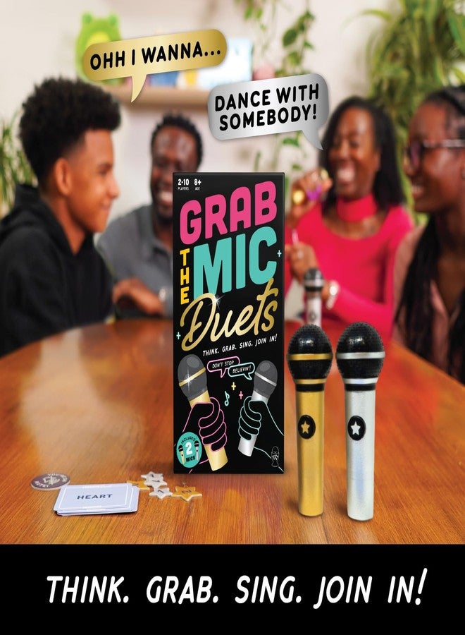 Lucky Egg Grab The Mic Duets - Karaoke Party Game For Bad Singers, Family Fun - Image 2