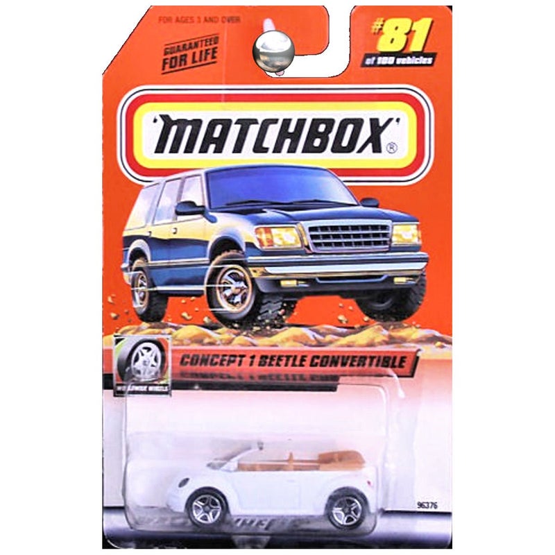 Matchbox 199981 of 100 Concept 1 Beetle Convertible Worldwide Wheels 164 Scale - Image 2