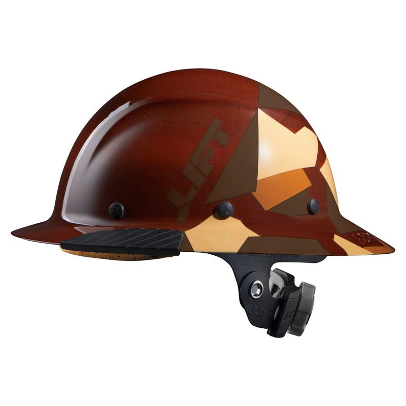 LIFT SAFETY Dax Fiber Resin Full Brim Safety Helmet | 6 Point Suspension for Comfort & Impact Protection | 50/50 Desert Camo Gloss - Image 1