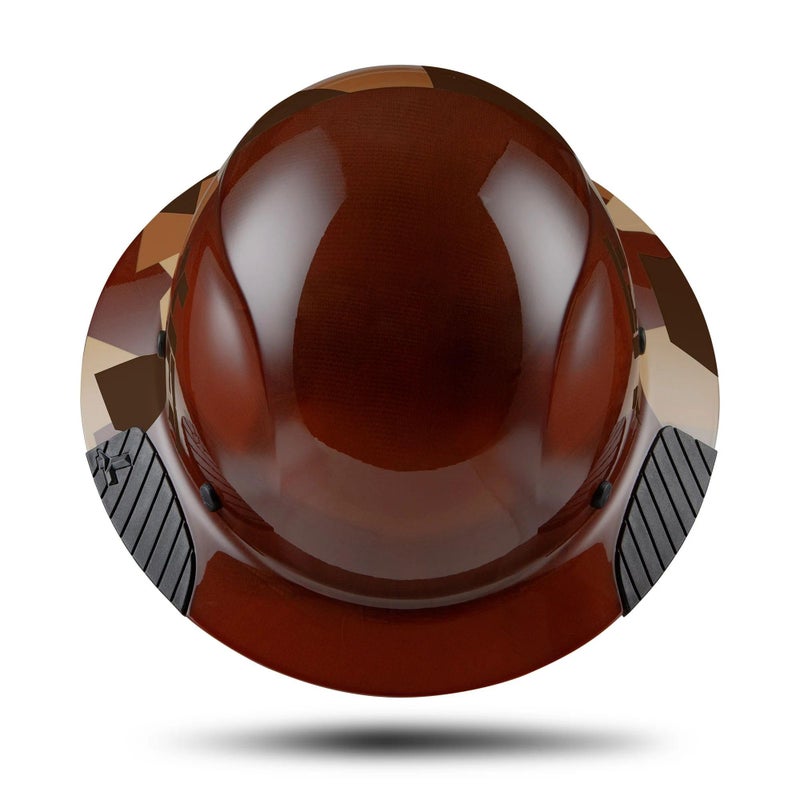 LIFT SAFETY Dax Fiber Resin Full Brim Safety Helmet | 6 Point Suspension for Comfort & Impact Protection | 50/50 Desert Camo Gloss - Image 4