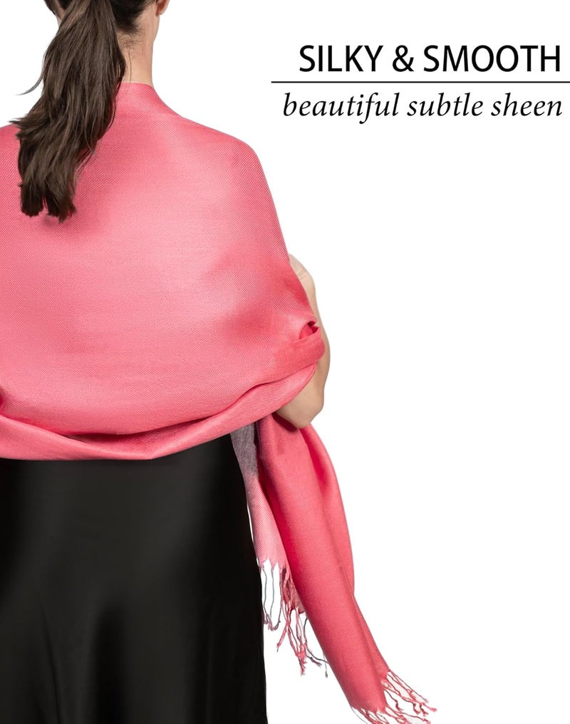 Achillea Soft Silky Pashmina Scarf for Women – Shawl Wrap for Evening Dresses, Bridesmaids, Weddings & Everyday Wear - Image 4
