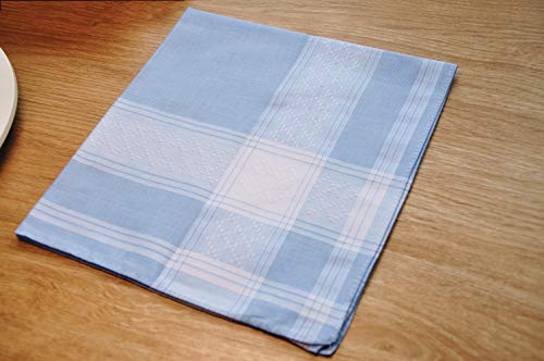 GB Selected Soft Cotton Handkerchiefs for Men with Elegant Pattern in Assorted Color, 16 inches Large hankies, Pack of 12 - Image 5