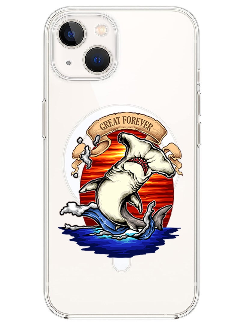 Theodor Magnetic Case for iPhone 14 6.1-inch Compatible with MagSafe Wireless Charging, Shockproof Phone Bumper Cover Great Forever copy - Image 1