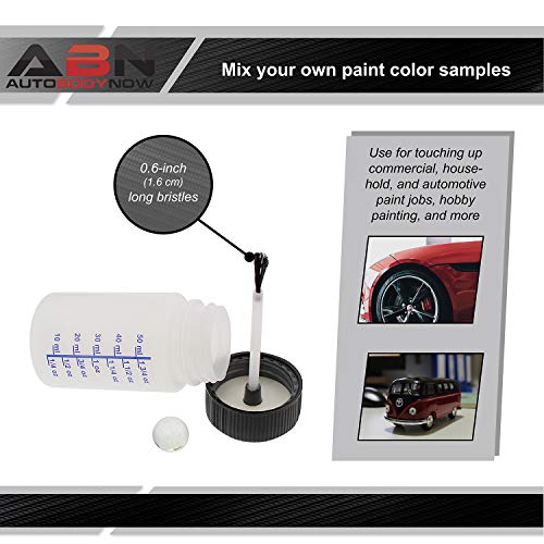 ABN Auto Paint Touch Up Bottles - 50pk Empty Paint Bottles with Brush Applicator and Mixing Marble, 2 Oz Bottles - Image 5