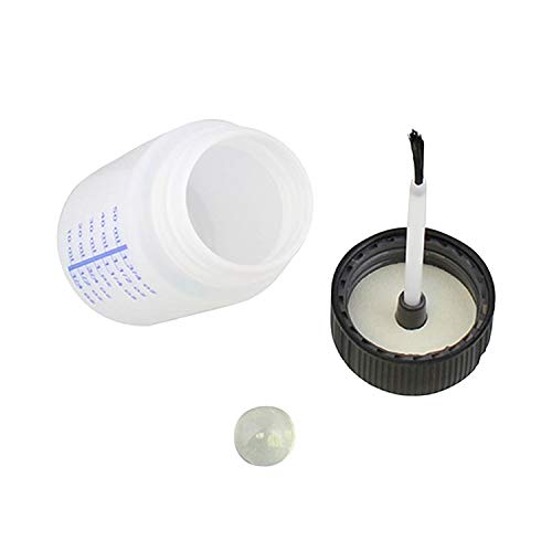 ABN Auto Paint Touch Up Bottles - 50pk Empty Paint Bottles with Brush Applicator and Mixing Marble, 2 Oz Bottles - Image 3