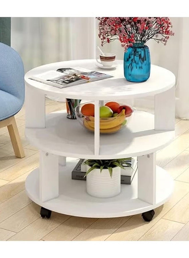 زي سي إم - هابي طاولة قهوة مستديرة بتصميم بسيط لغرفة المعيشة - Image 1