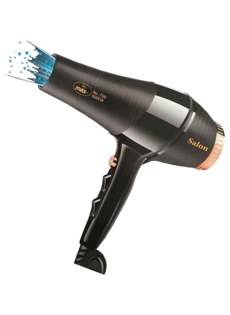 Max Professional Hair Dryer 709 Black  - Image 1