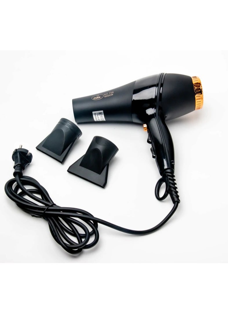 Max Professional Hair Dryer 709 Black  - Image 2